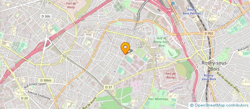 localisation de l'entreprise TRANSTRUCK à MONTREUIL