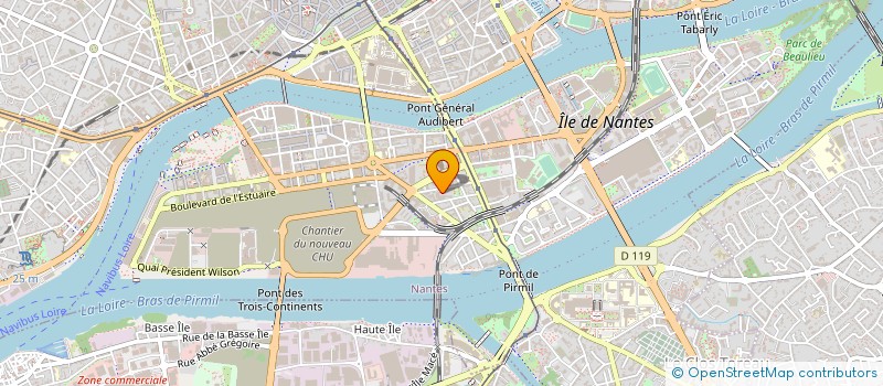 localisation de l'entreprise TRANSTTEK TRANSPORT ET INTERVENTIONS TECHNIQUES à NANTES