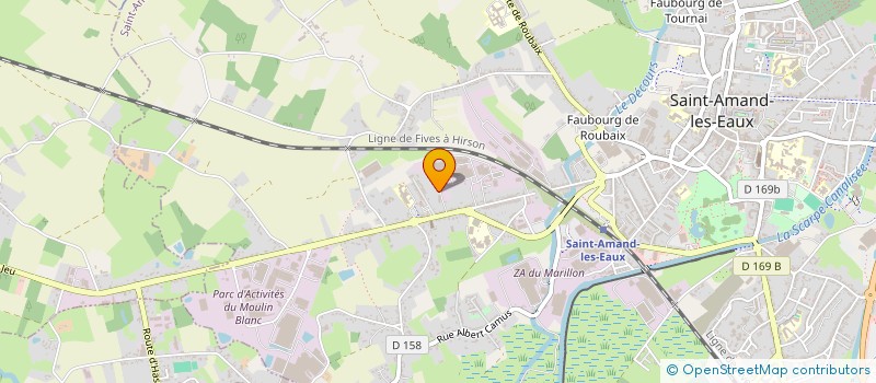 localisation de l'entreprise TRANSTUB à SAINT-AMAND-LES-EAUX