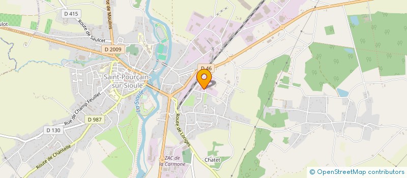 localisation de l'entreprise TRANSVAC à SAINT-POURCAIN-SUR-SIOULE