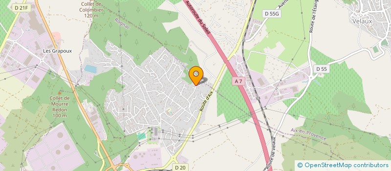 localisation de l'entreprise TRANSVAL 13 à ROGNAC