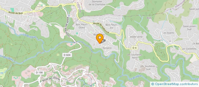 localisation de l'entreprise TRANSVAL 2000  BIOT