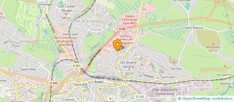 localisation de l'entreprise TRANSVAL  ONET-LE-CHATEAU