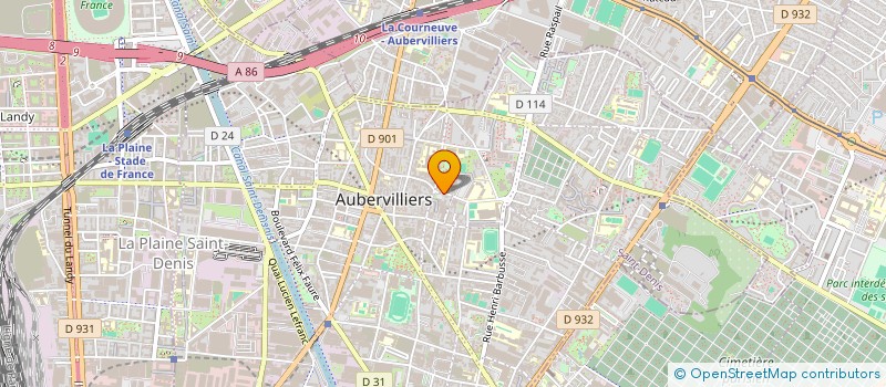 localisation de l'entreprise TRANSVASE DEMENAGEMENT  AUBERVILLIERS