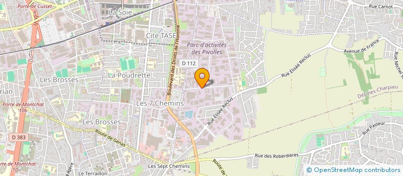 localisation de l'entreprise TRANSVERBO à DECINES-CHARPIEU
