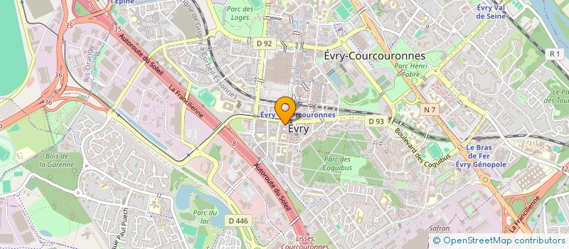 localisation de l'entreprise TRANSVERSALE à EVRY-COURCOURONNES