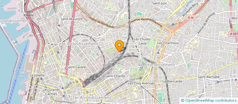 localisation de l'entreprise TRANSVERSCITE à MARSEILLE