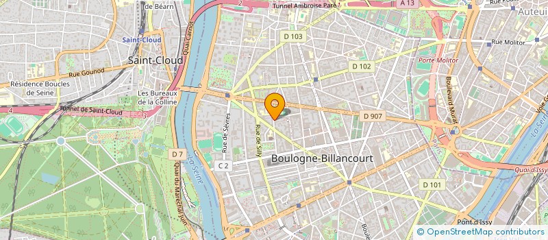 localisation de l'entreprise TRANSVERSE COMPAGNIE  BOULOGNE-BILLANCOURT