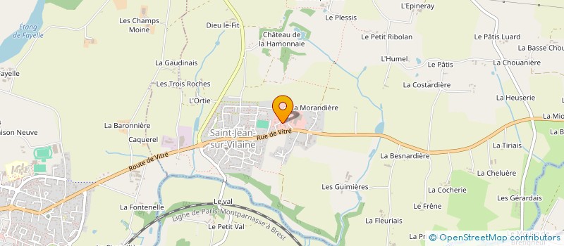 localisation de l'entreprise TRANSVERT à SAINT-JEAN-SUR-VILAINE