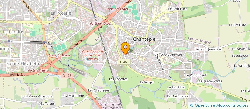 localisation de l'entreprise TRANSVINET à CHANTEPIE