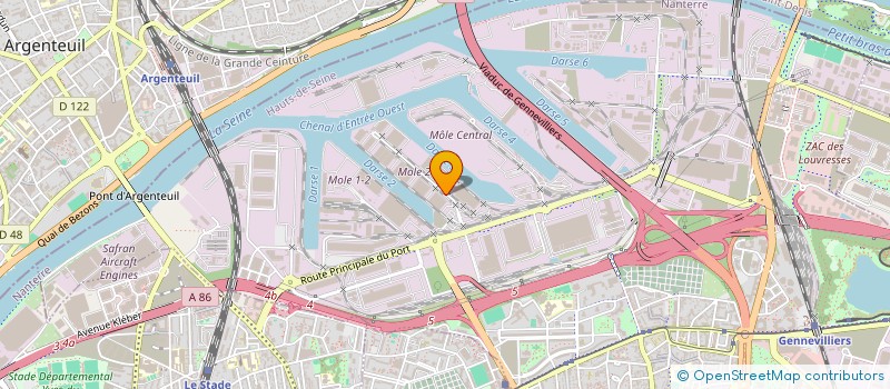localisation de l'entreprise TRANSVINS DISTRIBUTION à GENNEVILLIERS