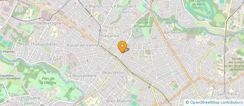 localisation de l'entreprise TRANSVISION à NANTES