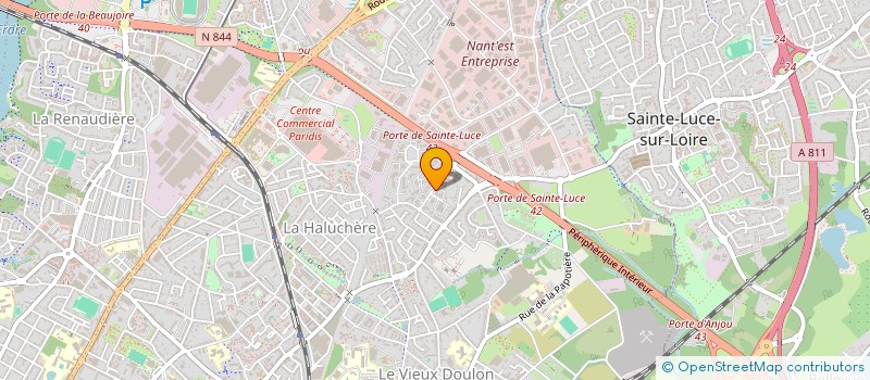 localisation de l'entreprise TRANSWAY à NANTES