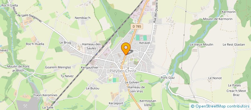 localisation de l'entreprise TRANSWEST  PLEYBER-CHRIST