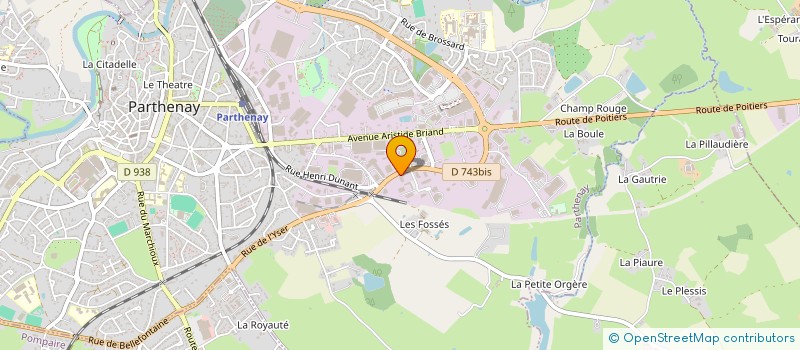 localisation de l'entreprise TRANSWORLD RENOUX  PARTHENAY
