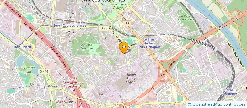 localisation de l'entreprise TRANSZEV à EVRY-COURCOURONNES