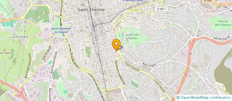 localisation de l'entreprise TRANZ'ART ASSOCIATION  SAINT-ETIENNE