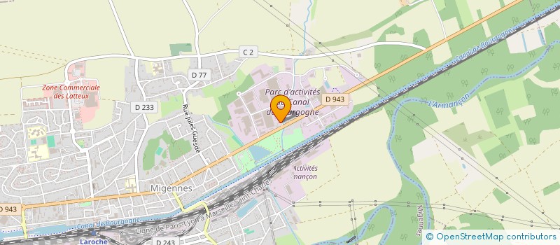 localisation de l'entreprise TRANZAC AUTOS à MIGENNES