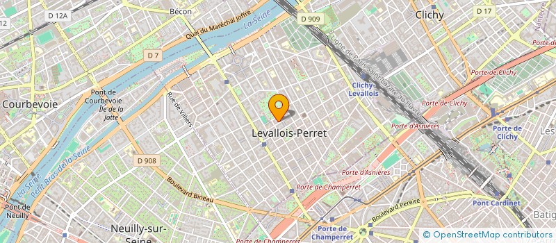 localisation de l'entreprise TRANZAT à LEVALLOIS-PERRET
