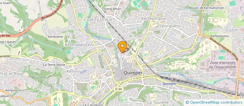 localisation de l'entreprise TRANZAT LOISIRS  QUIMPER