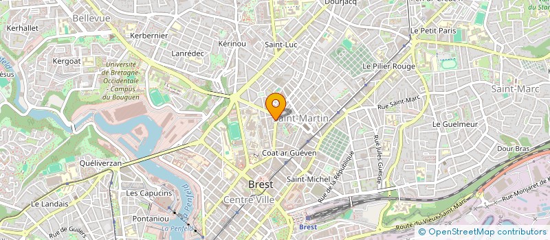 localisation de l'entreprise TRAON SPINS à BREST