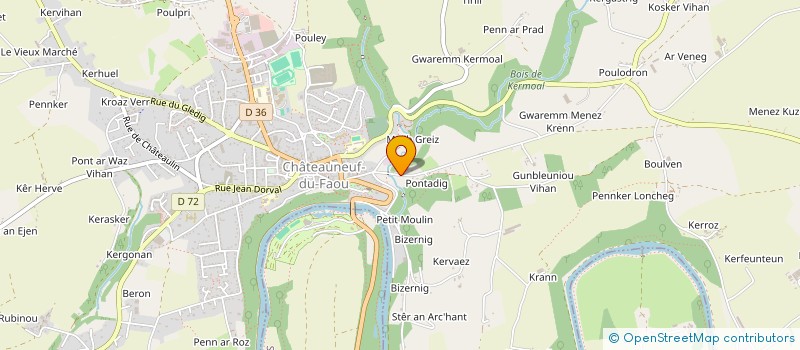 localisation de l'entreprise TRAONIENN à CHATEAUNEUF-DU-FAOU