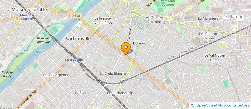 localisation de l'entreprise TRAORE LMNP  SARTROUVILLE