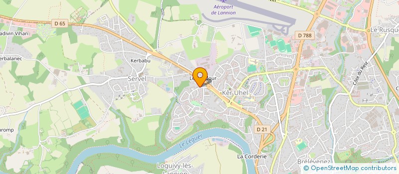 localisation de l'entreprise TRAOU AN DOUAR  LANNION