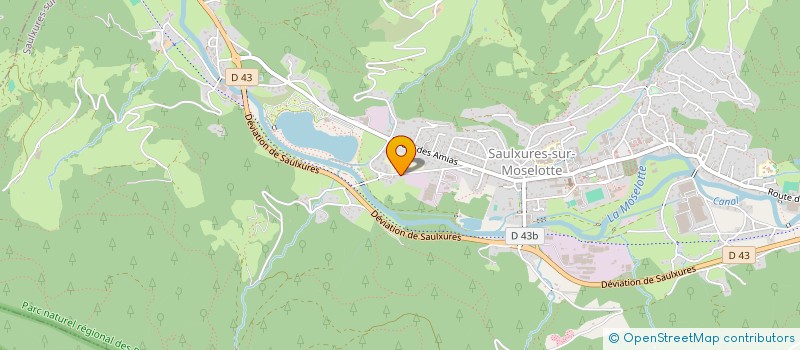localisation de l'entreprise TRAPDID BIGONI à SAULXURES-SUR-MOSELOTTE