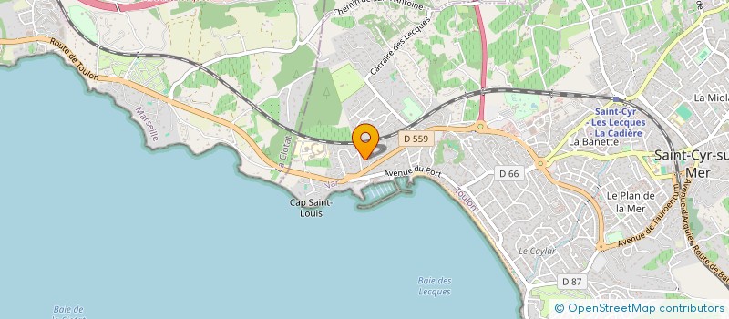localisation de l'entreprise TRAPES LABARDE à SAINT-CYR-SUR-MER
