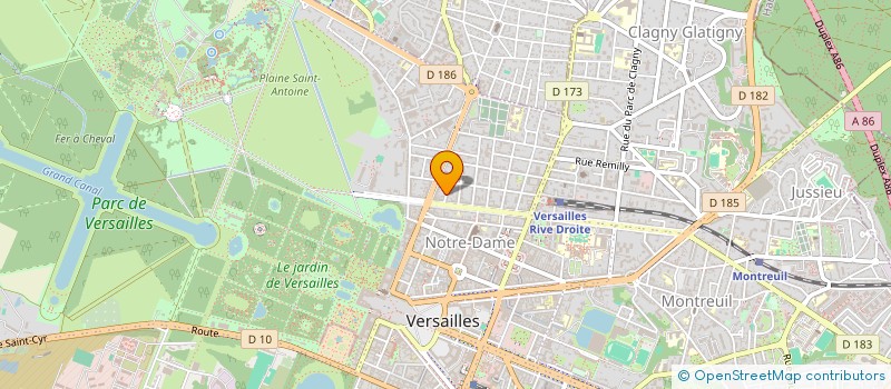 localisation de l'entreprise TRAPEZE.DIGITAL à VERSAILLES