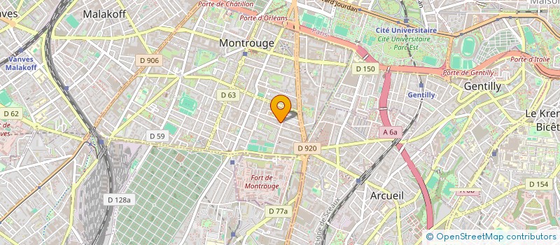 localisation de l'entreprise TRAPHOT  MONTROUGE