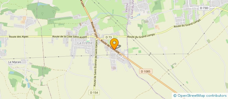 localisation de l'entreprise TRAPIER FRERES à LA FRETTE