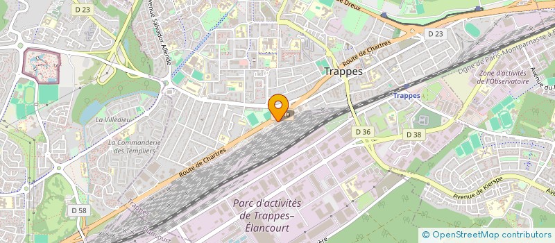 localisation de l'entreprise TRAPPES AUTO CONTROL à TRAPPES