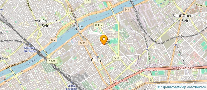 localisation de l'entreprise TRAS à CLICHY