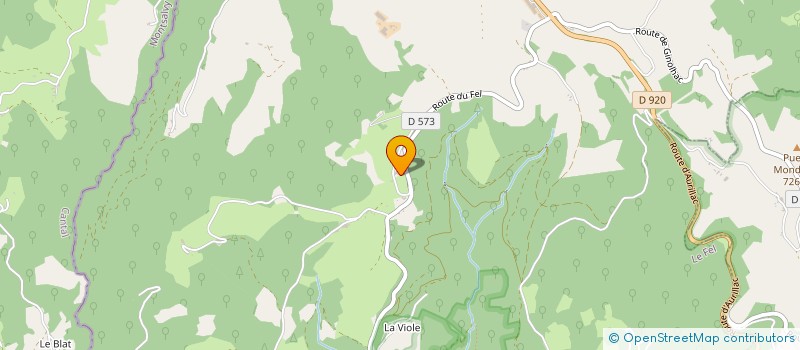 localisation de l'entreprise TRAS LOU PUECH  LE FEL