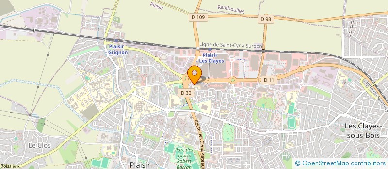 localisation de l'entreprise TRAS PATISSERIE  PLAISIR