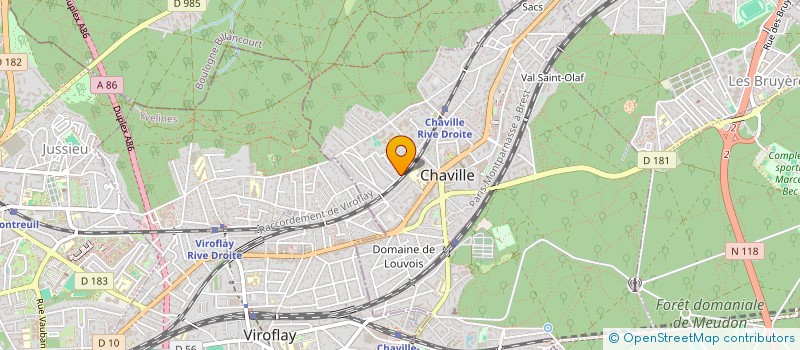 localisation de l'entreprise TRASAL à CHAVILLE