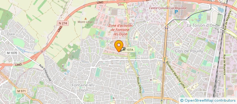 localisation de l'entreprise TRASCIC à FONTAINE-LES-DIJON