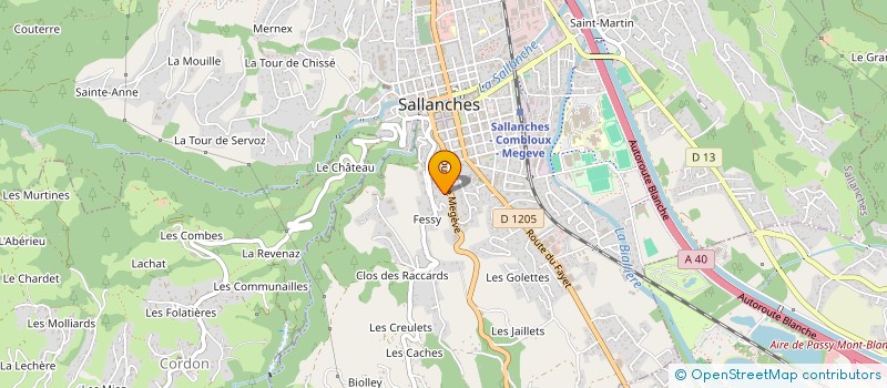 localisation de l'entreprise TRASERS  SALLANCHES