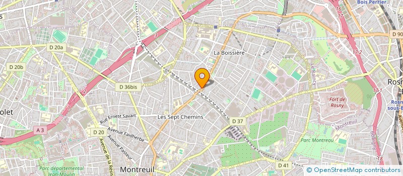 localisation de l'entreprise TRASH 666 ( TRASH )  MONTREUIL