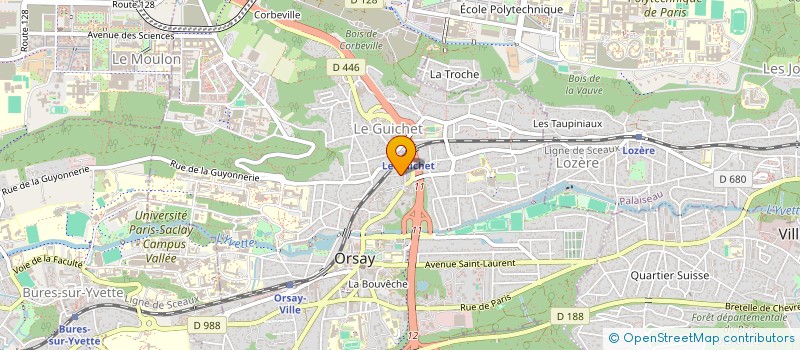localisation de l'entreprise TRASHI TRASHO à ORSAY