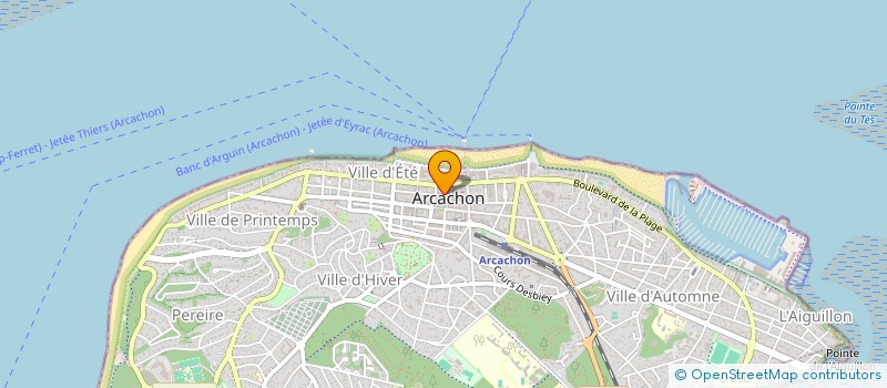 localisation de l'entreprise TRASSARD & CO à ARCACHON