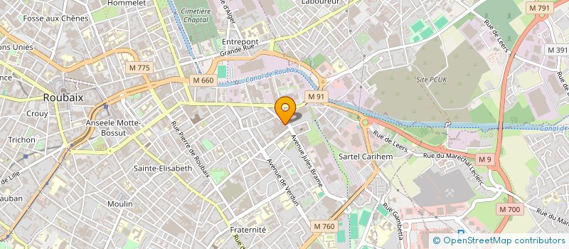 localisation de l'entreprise TRATO INDUSTRIES SA  ROUBAIX