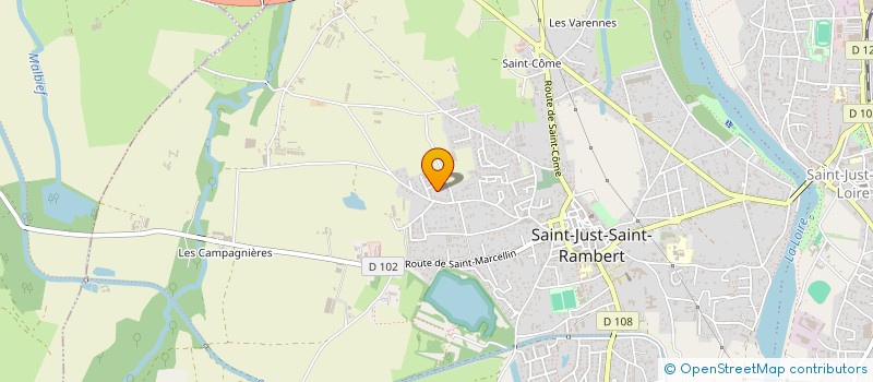 localisation de l'entreprise TRATTORIA A CASA MIA à SAINT-JUST-SAINT-RAMBERT