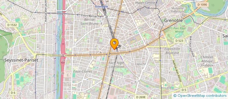 localisation de l'entreprise TRAUT PATRICE RAYNAUD HUGUES  GRENOBLE