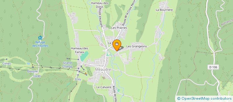 localisation de l'entreprise TRAV  AUTRANS-MEAUDRE EN VERCORS