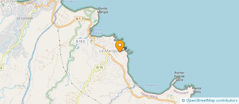 localisation de l'entreprise TRAV BATIMENT ET TRAVAUX PUBLICS  LE MARIGOT