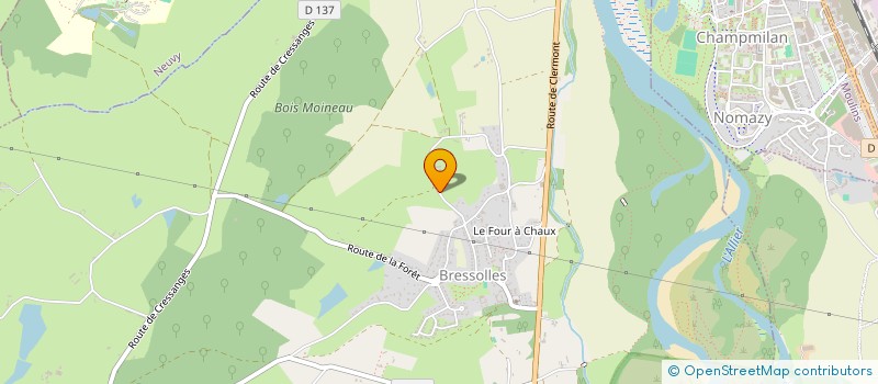 localisation de l'entreprise TRAV'O2  BRESSOLLES