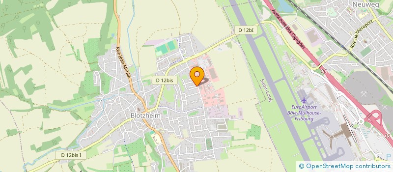 localisation de l'entreprise TRAV PUBLICS 3 FRONTIERES SA à BLOTZHEIM